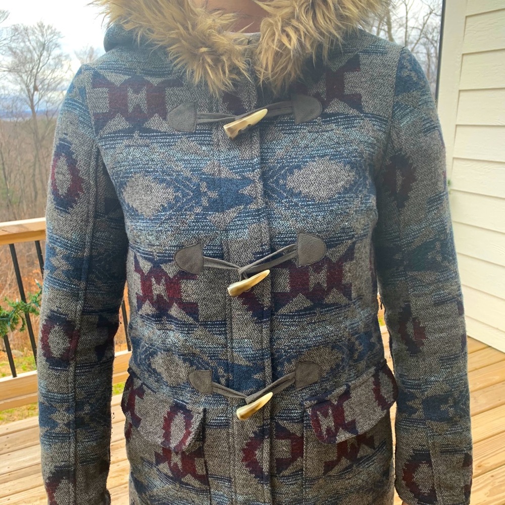 Women’s Billabong Aztec Wool Parka